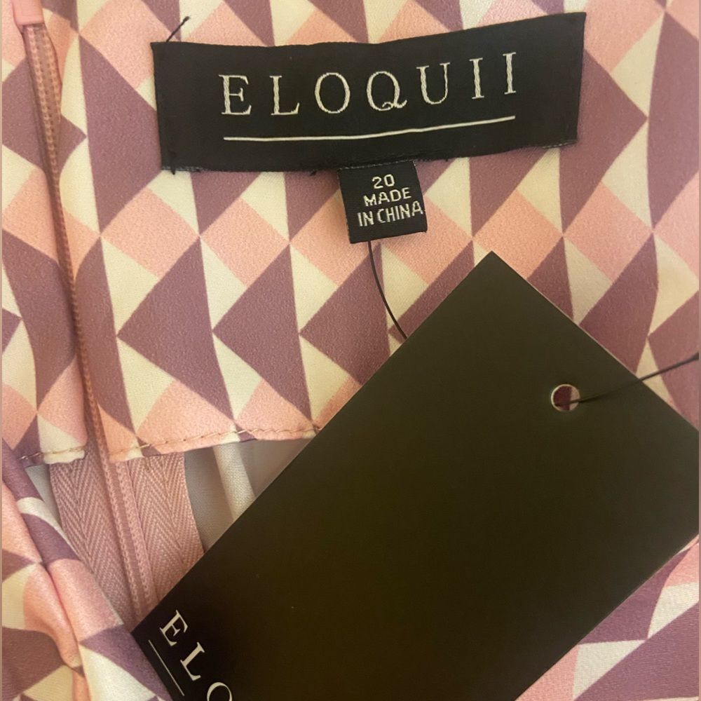 Eloquii - Satin Draped Mini Dress - Plus size 20 - Picture 6 of 9